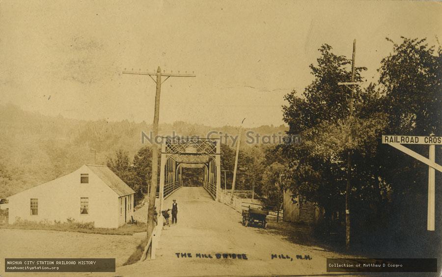 Postcard: The Hill Bridge, Hill, New Hampshire